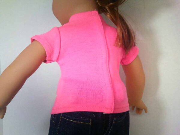 Hot Pink Knit T-shirt - Image 2